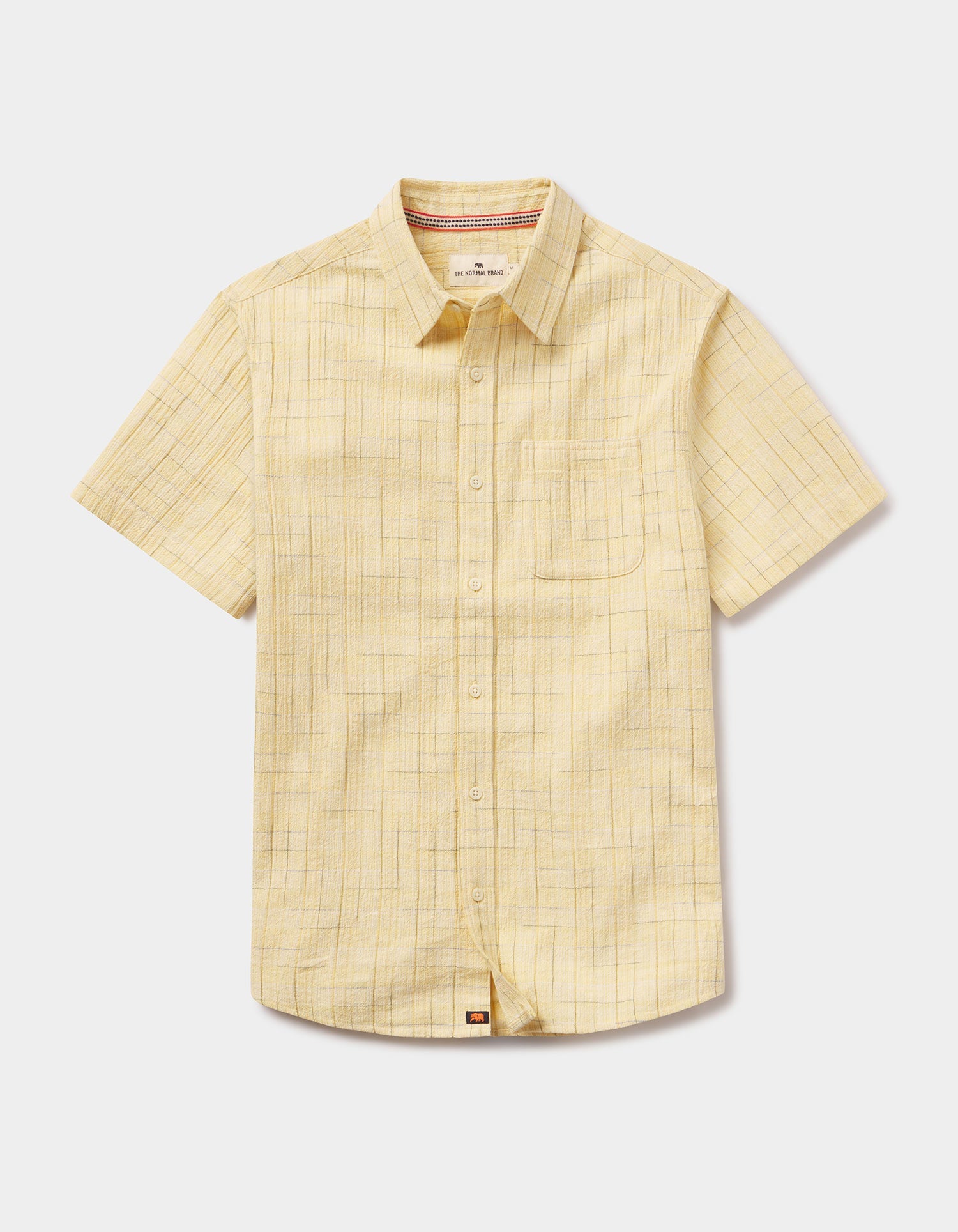 Men | Freshwater Short Sleeve Button Up Shirt | Sunglow Dobby