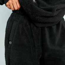 Sherpa Fleece Lounge Joggers | Black