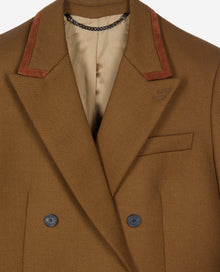 Brown Wool Suit Jacket | Women | Khaki