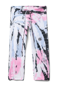Women | Cut-Off Side Shirred Crop Sweatpant | Two Time Spiral 5