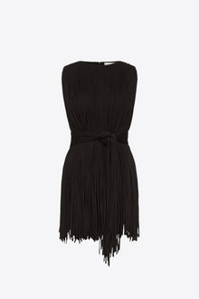 Sleeveless Fringe Top | Black