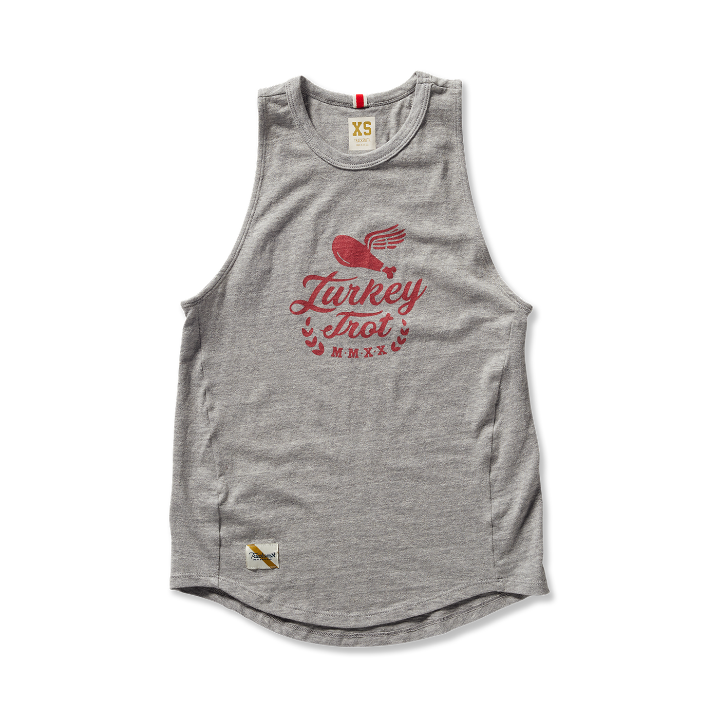 Women's Grayboy Tank - Turkey Trot | Gray/Red