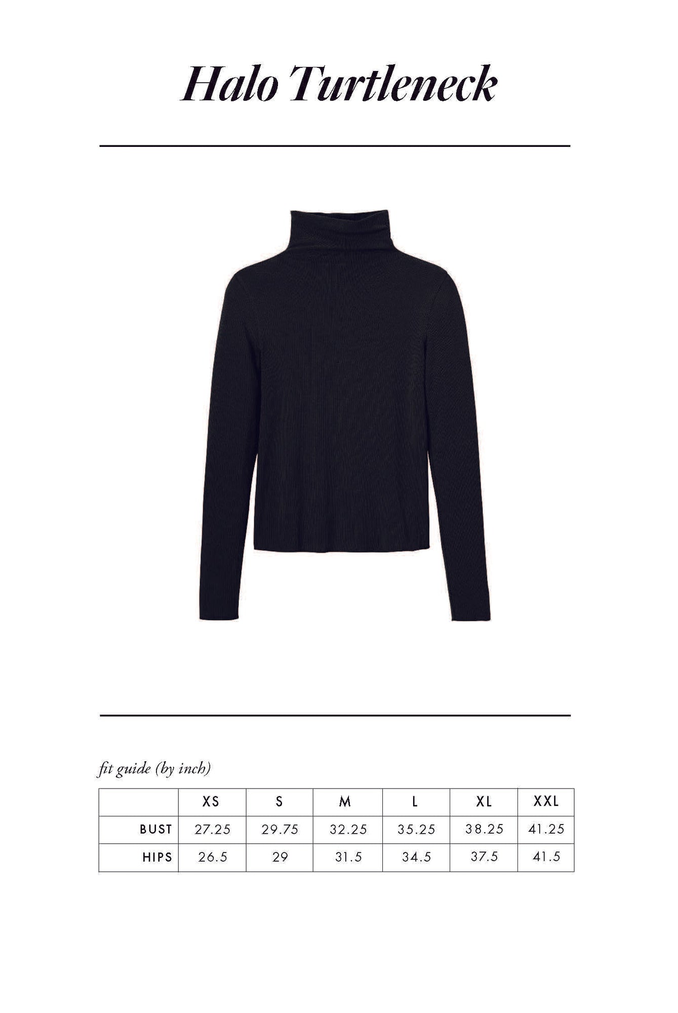 Halo Turtleneck | Black