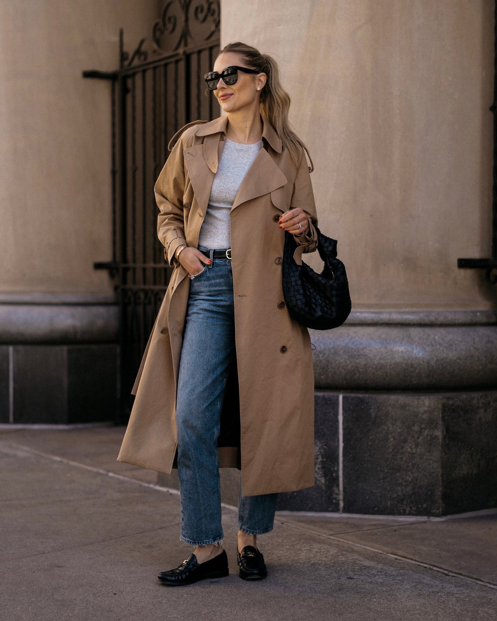 Long Trench Coat | Tan