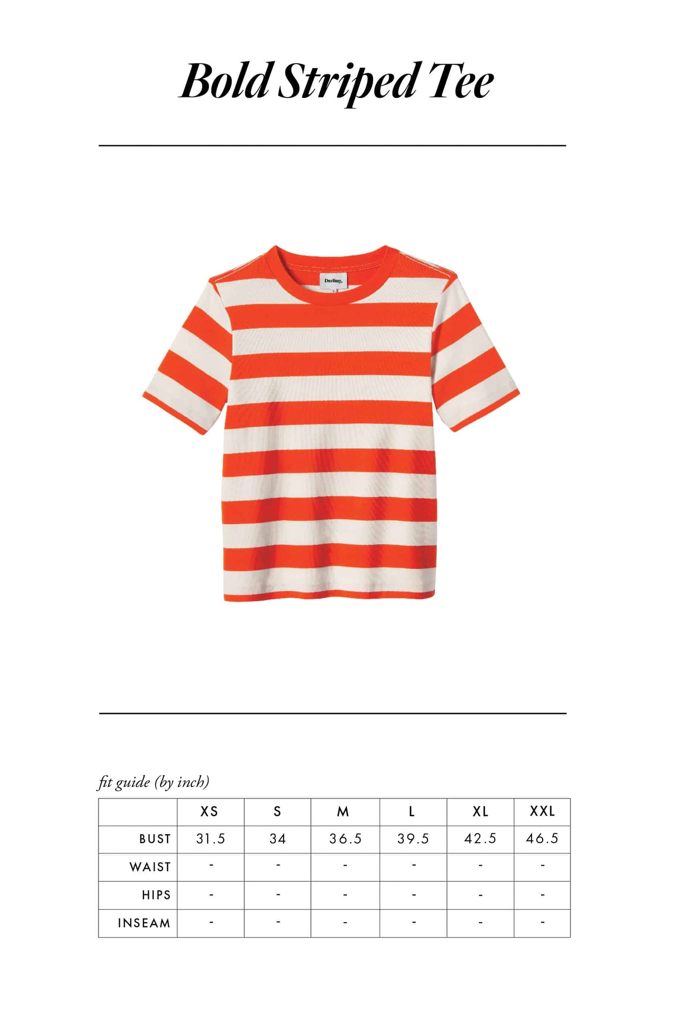 Bold Stripe Tee | Red Stripe