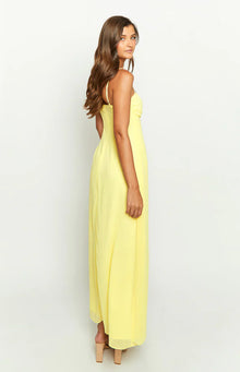 Flossie Maxi Sleeveless Dress | Yellow