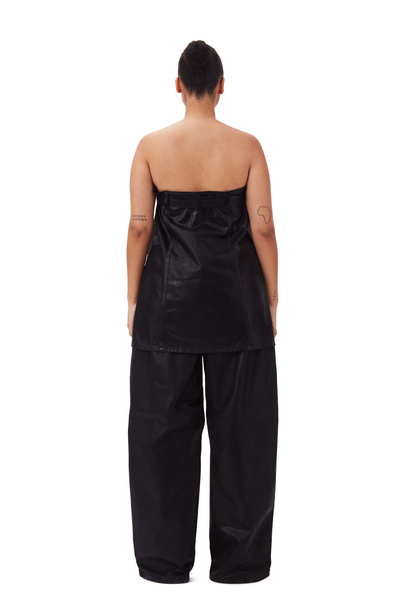 Foil Denim Corsage | Black