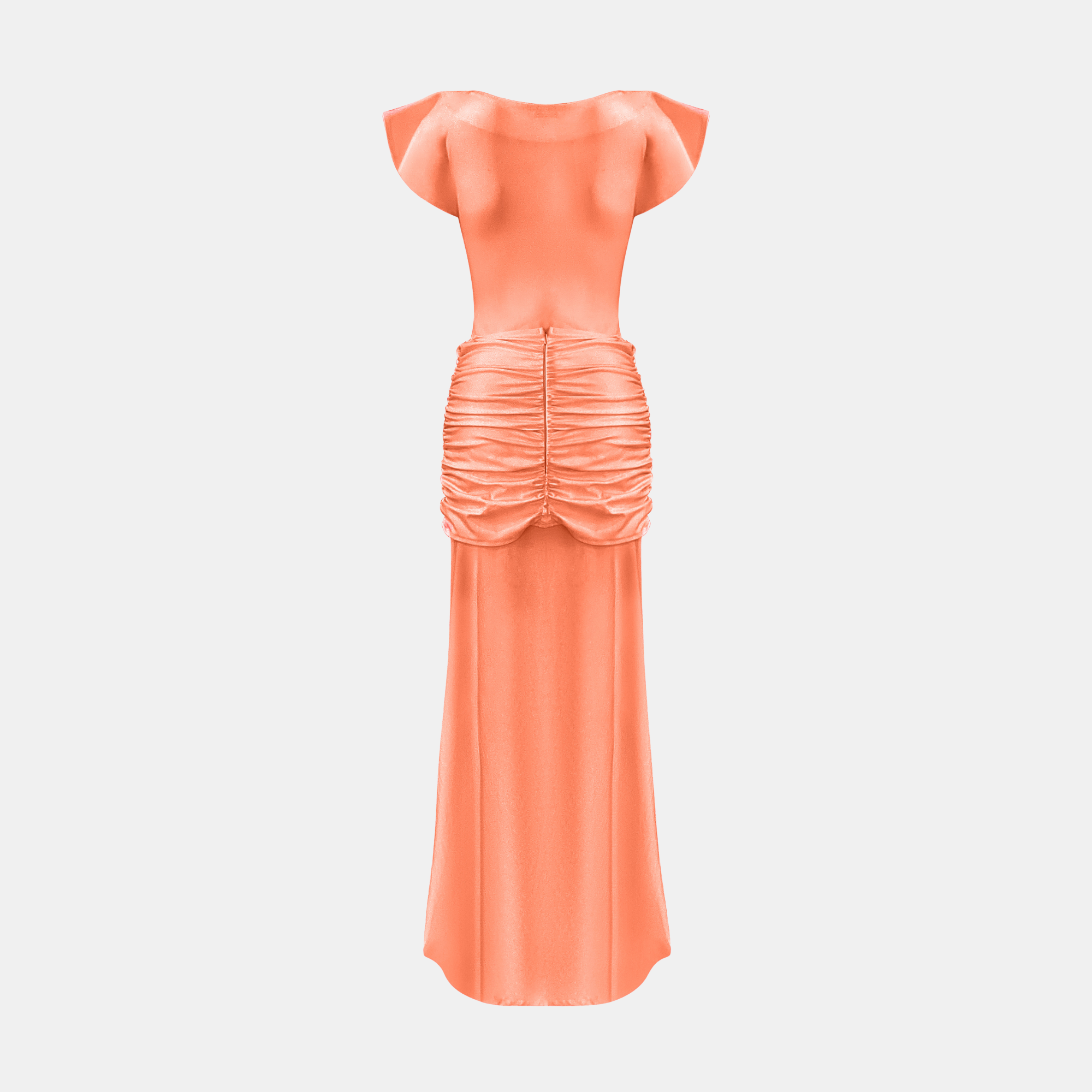 OW Collection GAIA Maxi Dress Dress 241 - Coral Orange