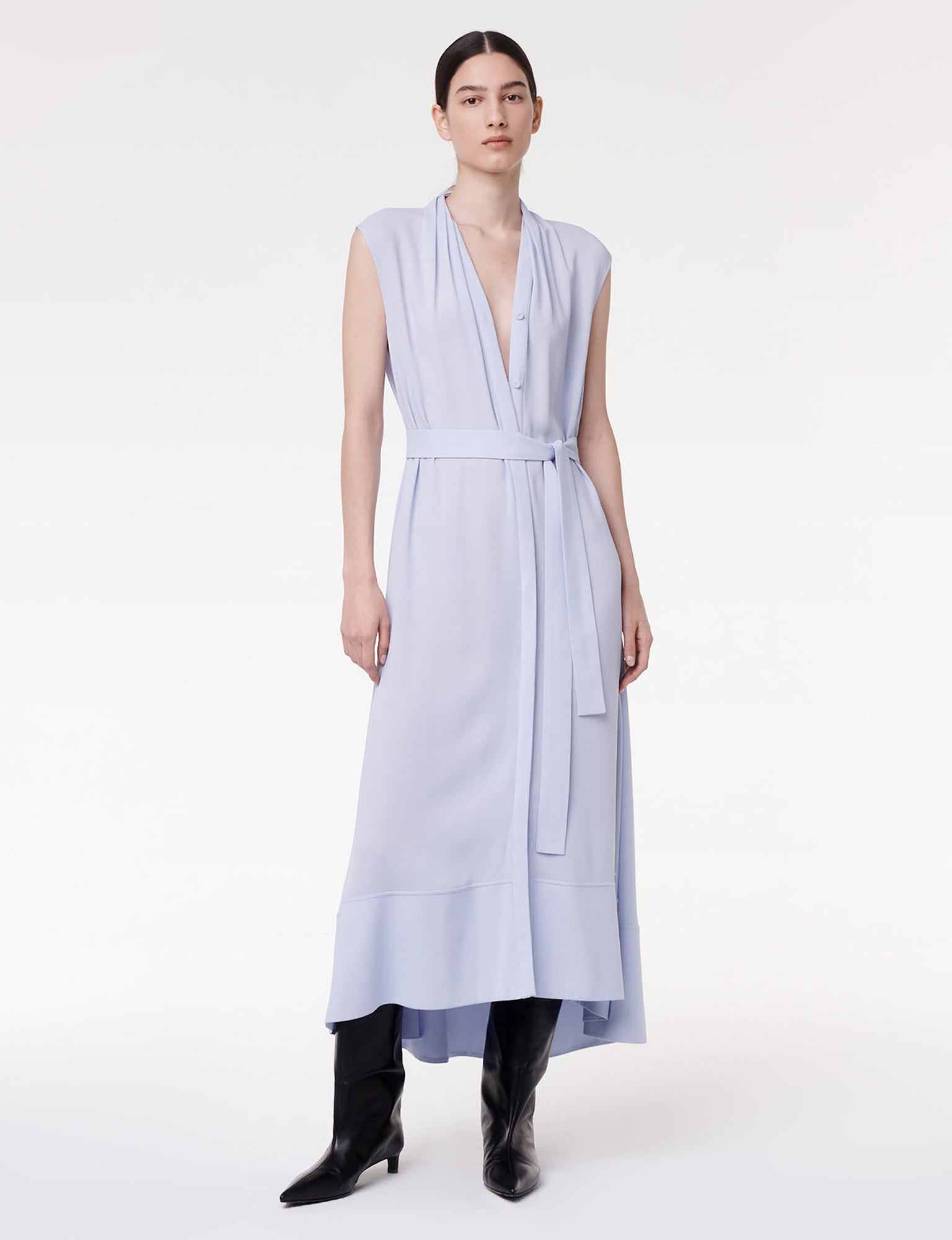 Women | Gathered Neckline Dress | Lilac