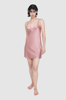 The Silk Chemise By GINIA In Mauve