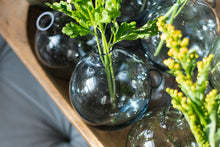 Glass Sphere Bud Vase | Denim Blue