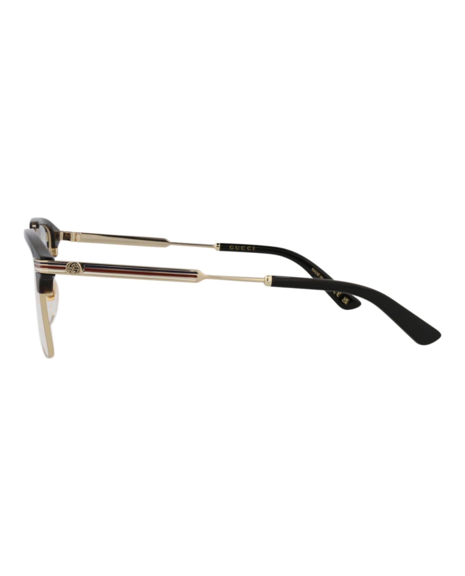 Gucci Square Metal Optical Frames | Gold