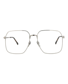 Gucci Square Metal Optical Frames | Silver