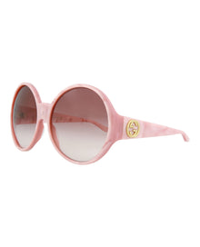 Gucci Round Acetate Sunglasses | Pink