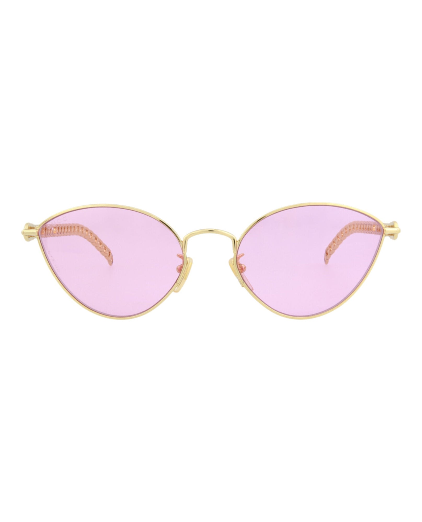 Gucci Cat Eye Metal Sunglasses | Gold