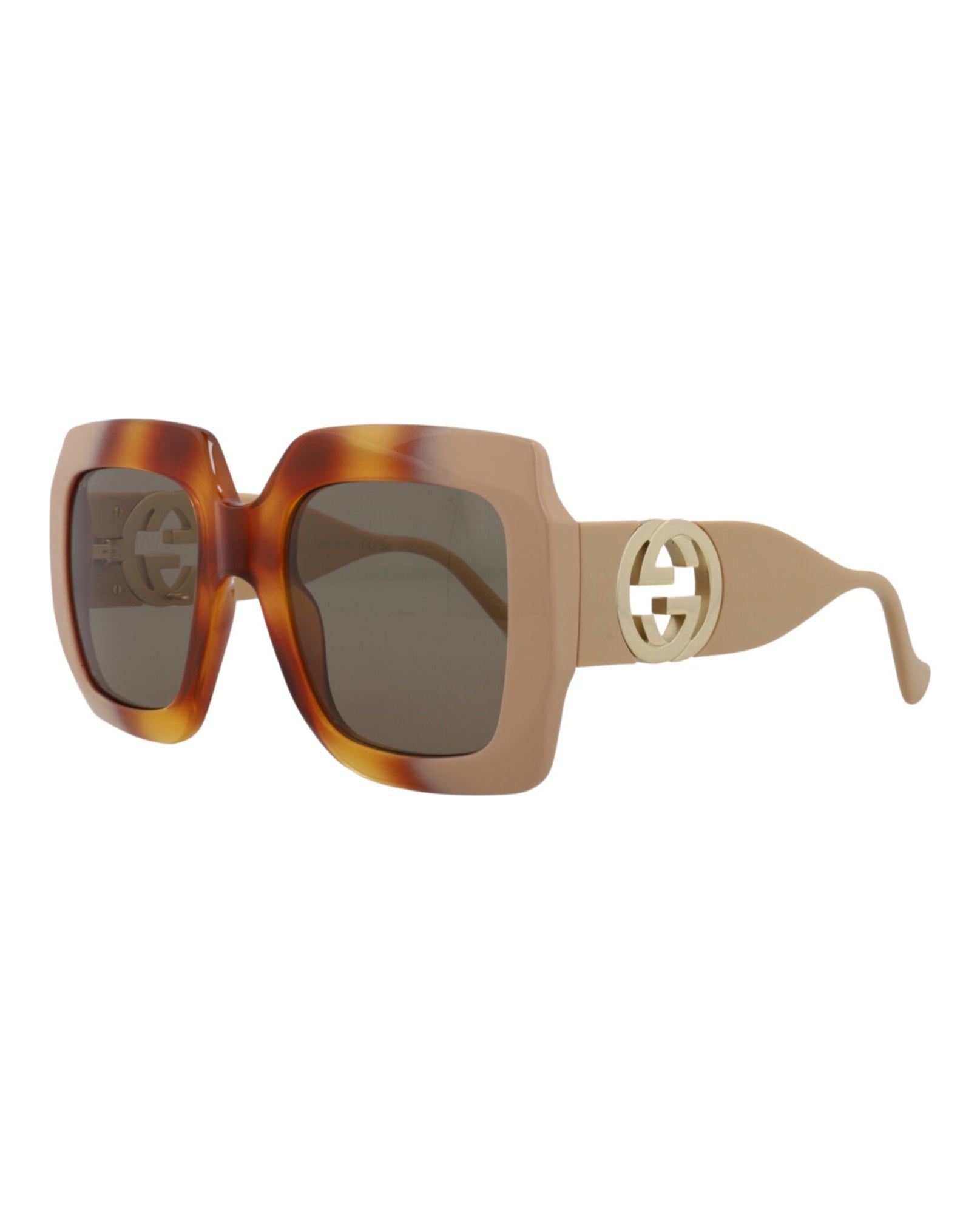 Gucci Square Injection Sunglasses | Havana