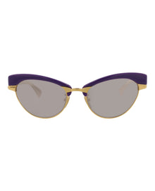 Gucci Cat Eye Metal Sunglasses | Gold