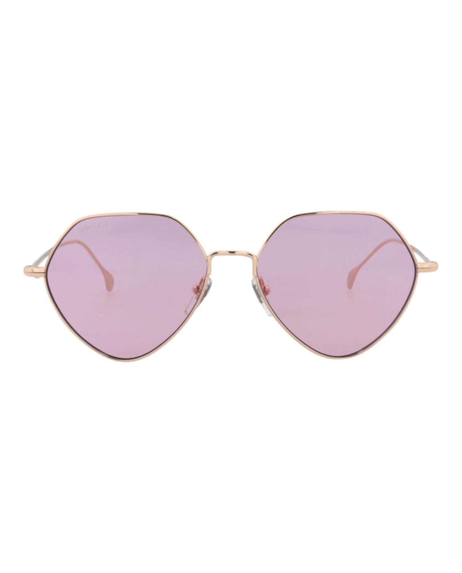 Gucci Square Metal Sunglasses | Gold