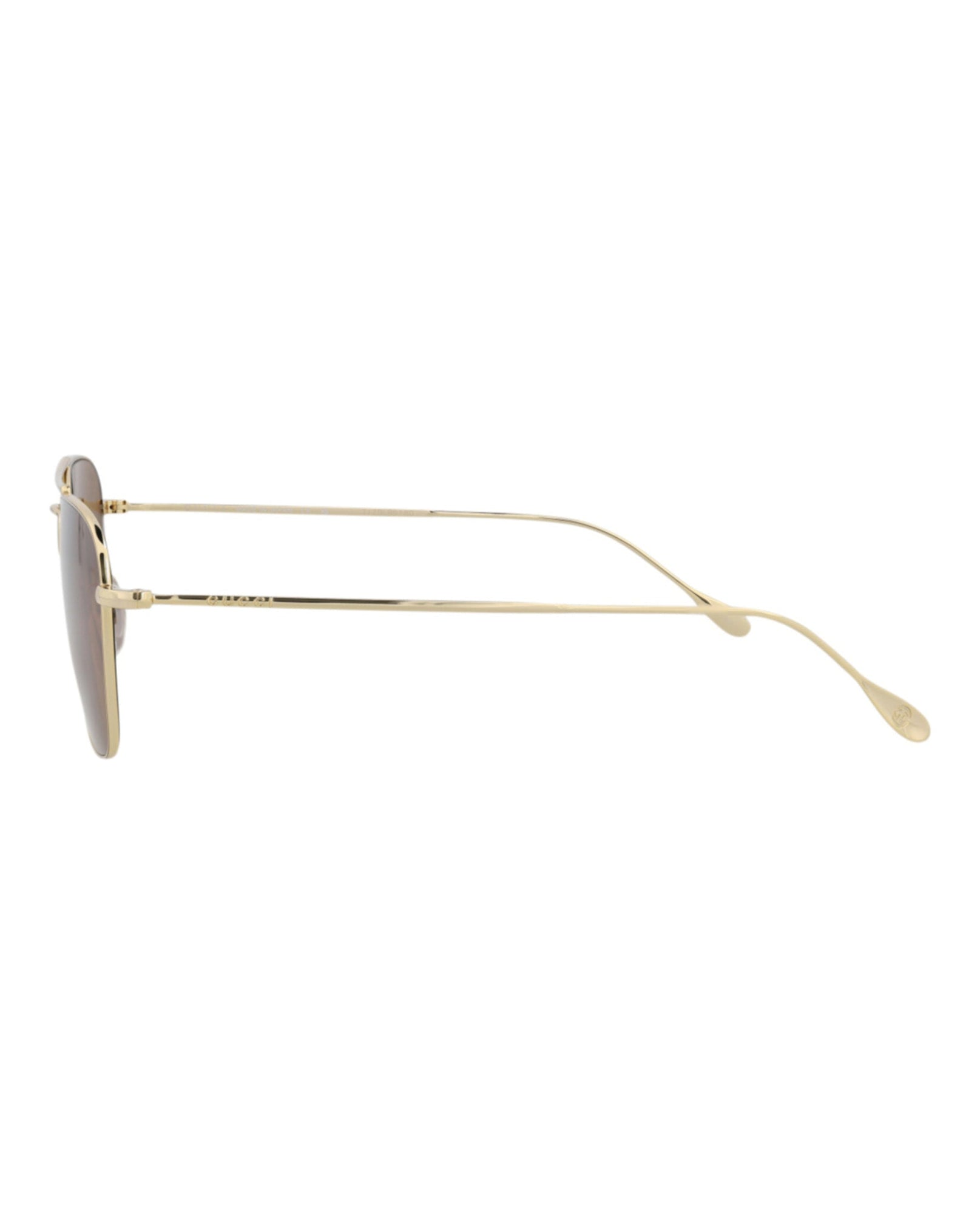 Gucci Square Metal Sunglasses | Gold