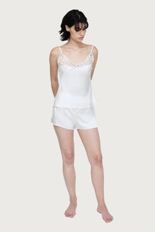 The Jean Short By GINIA In Cream