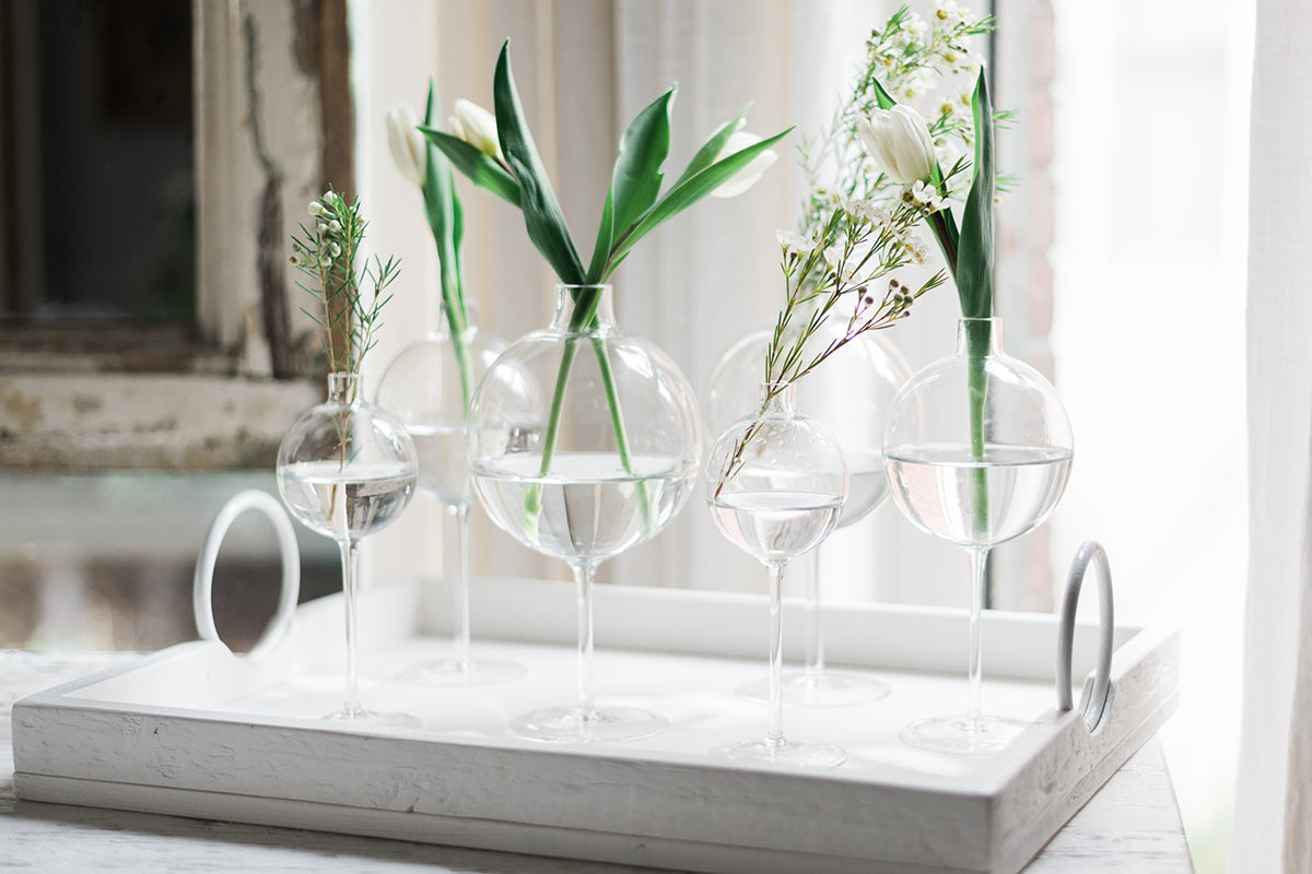 Wine Glass Vase | Clear | Small