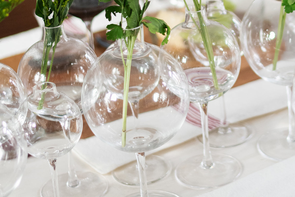 Wine Glass Vase | Clear | Large