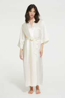 The Mrs Long Robe By GINIA In Creme