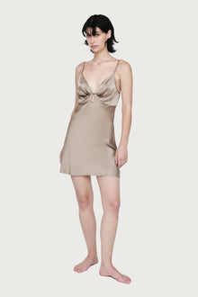 The Antoinette Chemise By GINIA In Sepia