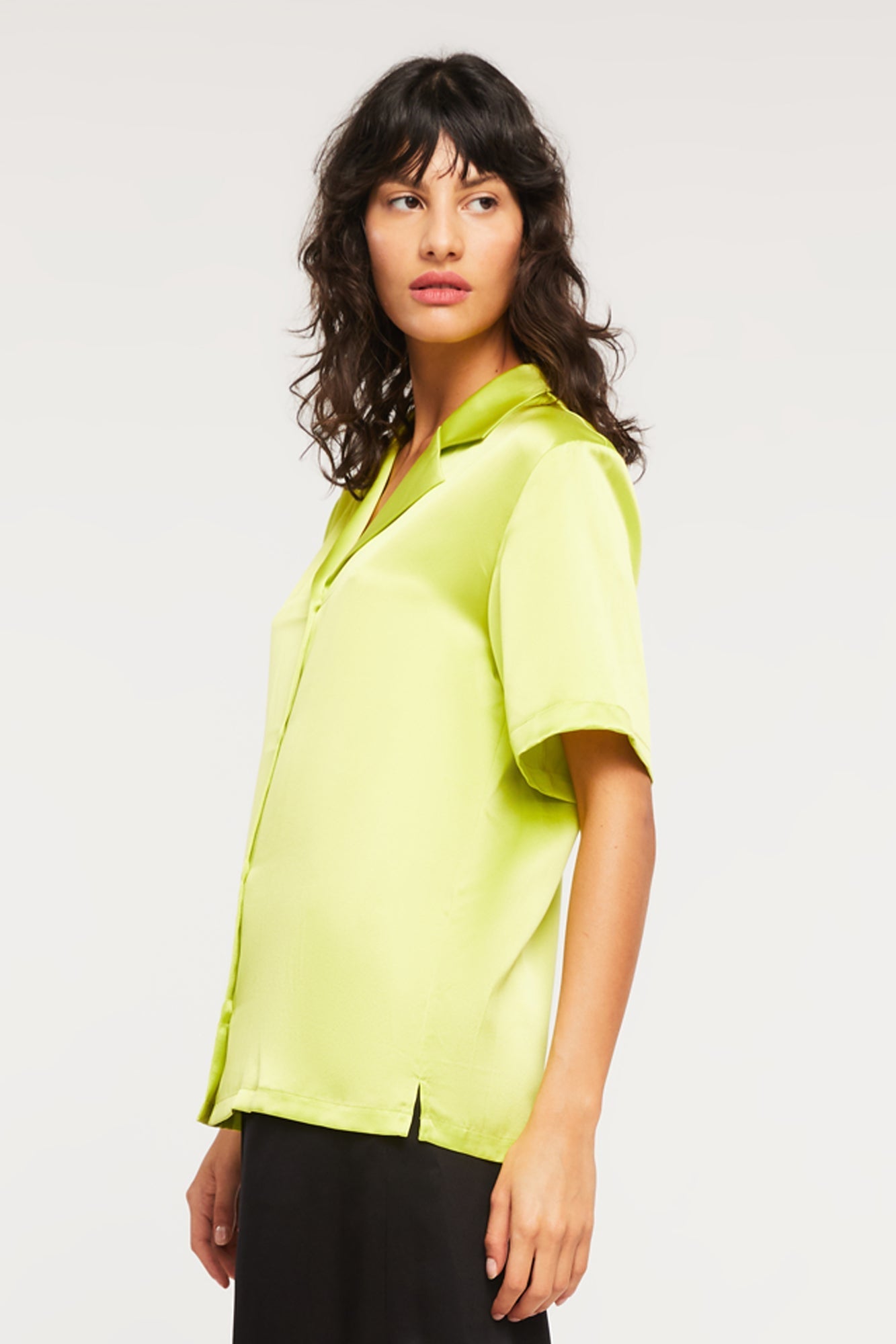 Camp Shirt in Electric Lime from GINIA RTW