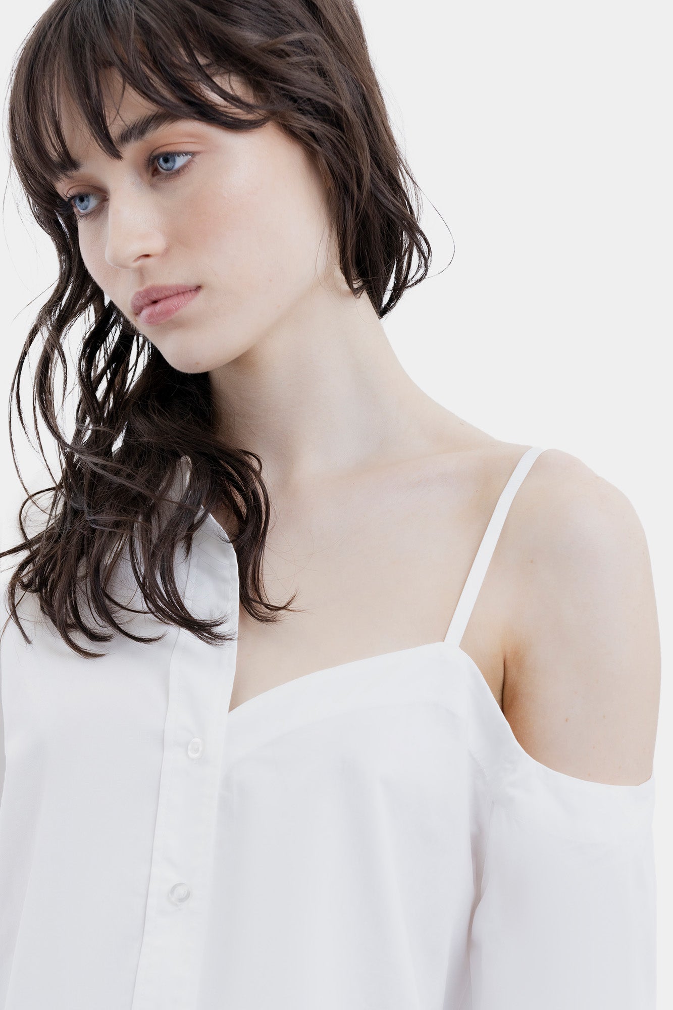 The Drop Shoulder Shirt By GINIA In White