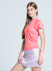 Top Golf | Ruche Short Sleeve | Lava