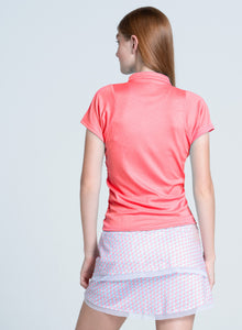 Top Golf | Ruche Short Sleeve | Lava