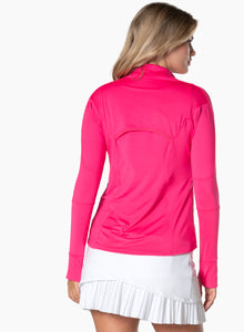 Top Golf | 1/4 Zip Long Sleeve | Shocking Pink