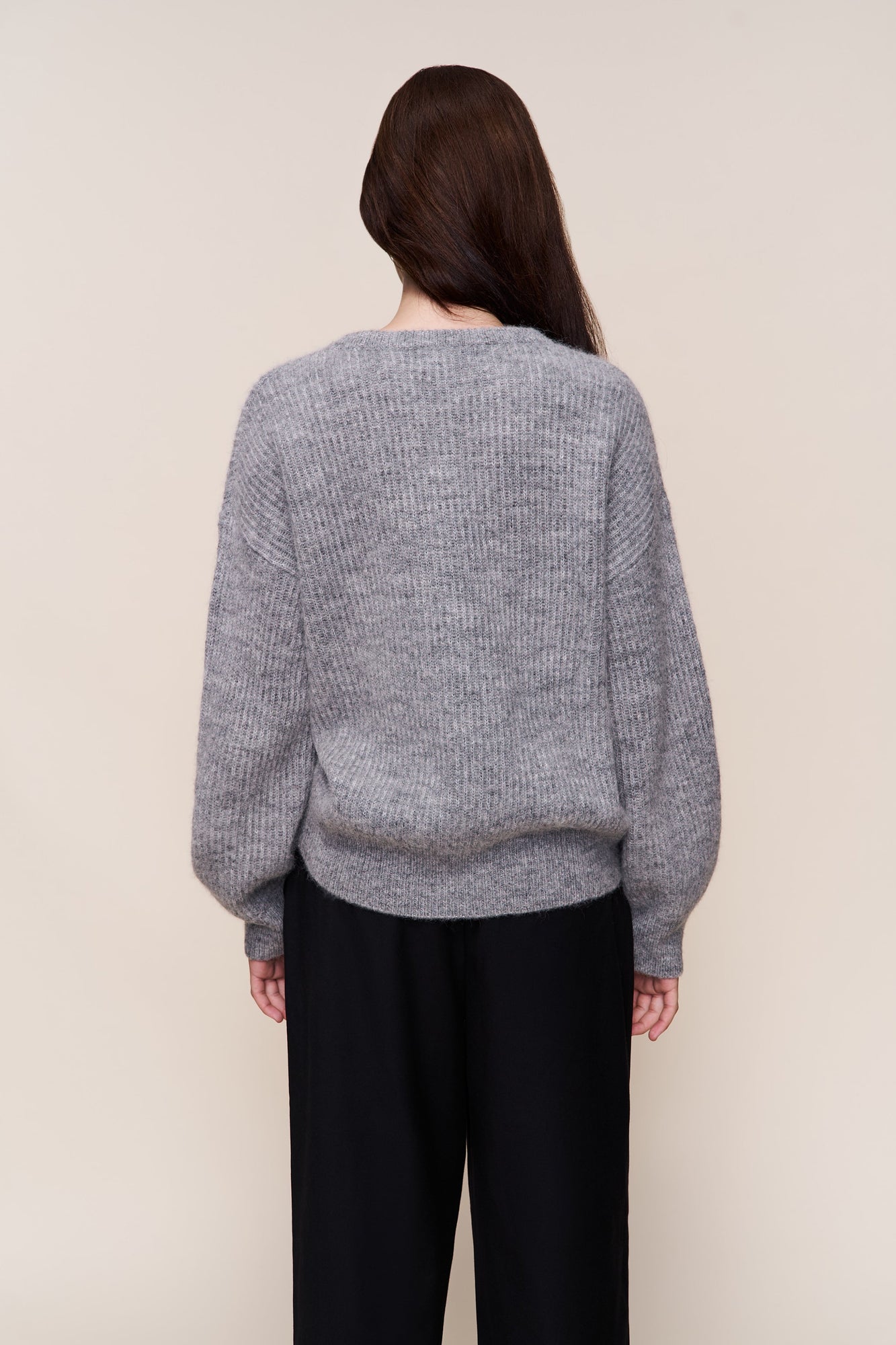 Womens | Bobbie Oversized Wool Jumper | Heather Grey