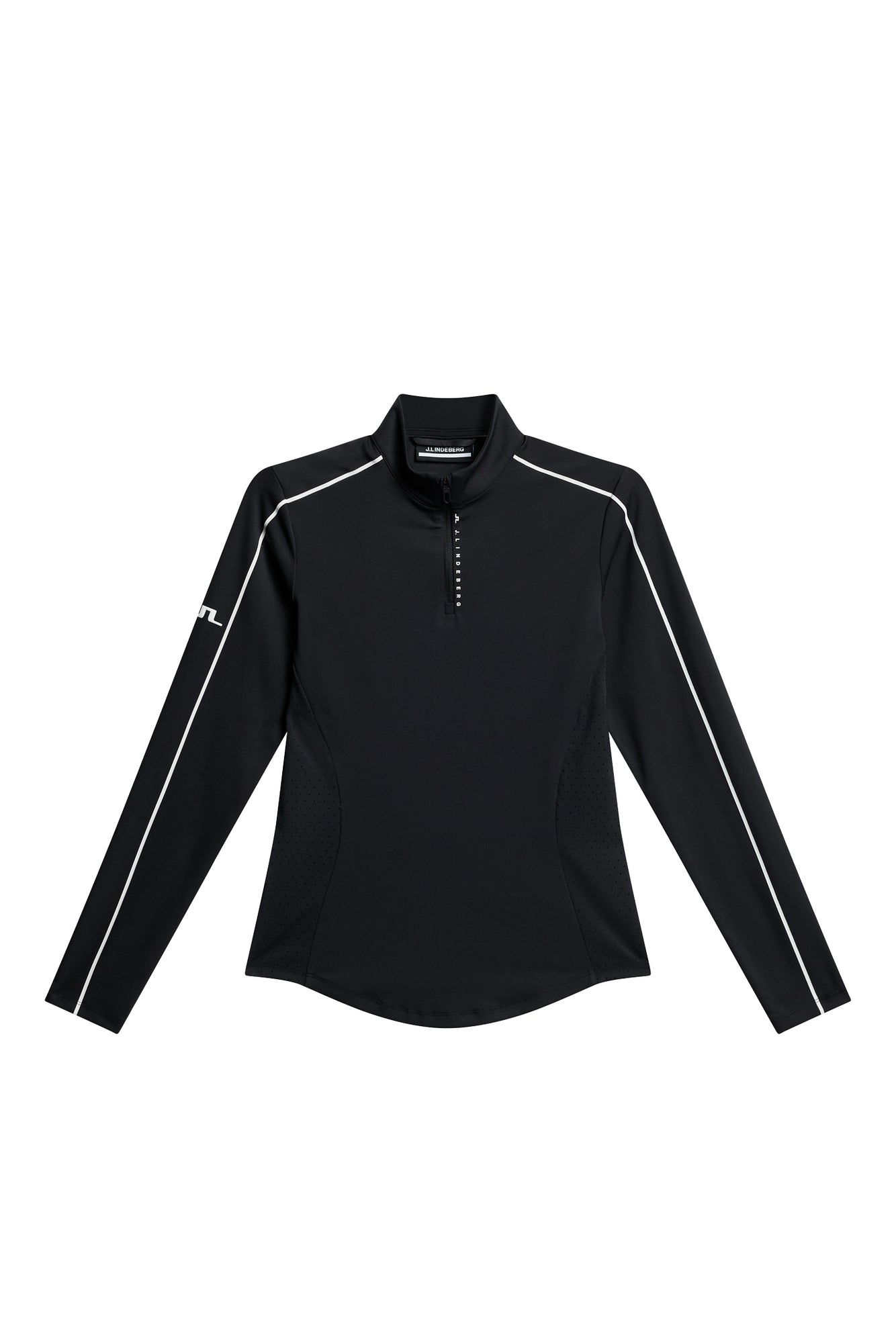 Adiola Quarter Zip Mid Layer in Black by J.Lindeberg