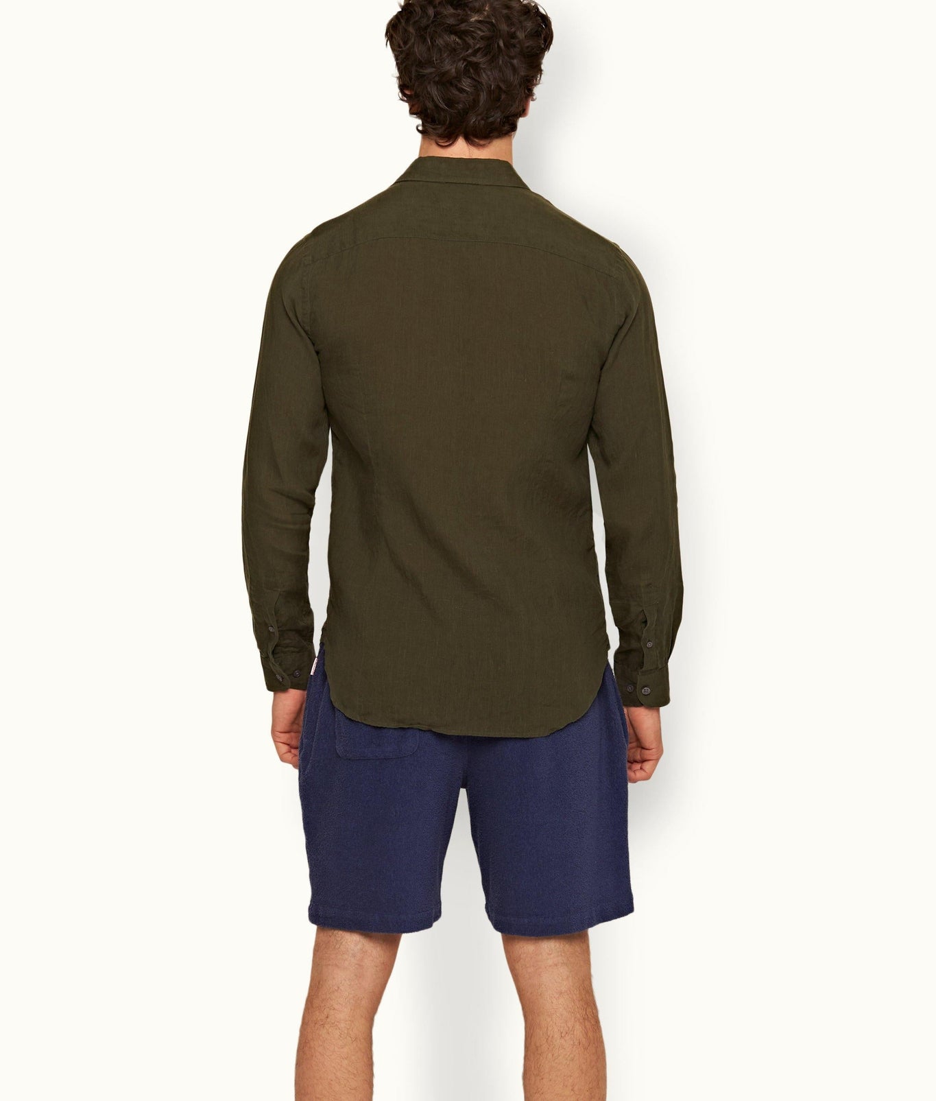 Giles Tailored Fit Classic Collar Shirt | Palm