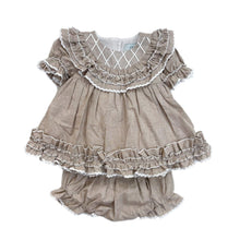 Girl | Ashlyn Tan Linen Top and Shorts Set | Beige