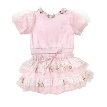 Girl | Baby | Harlow Pink Embroidered Top and Bloomers Set