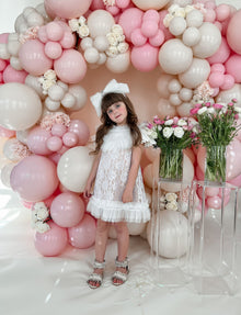 Girl | Dove Lace Overlay Dress | Beige