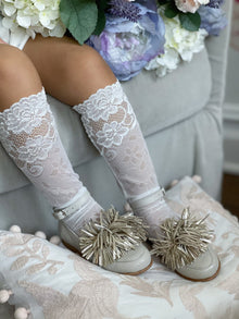 Girl | Flora Lace Socks | White
