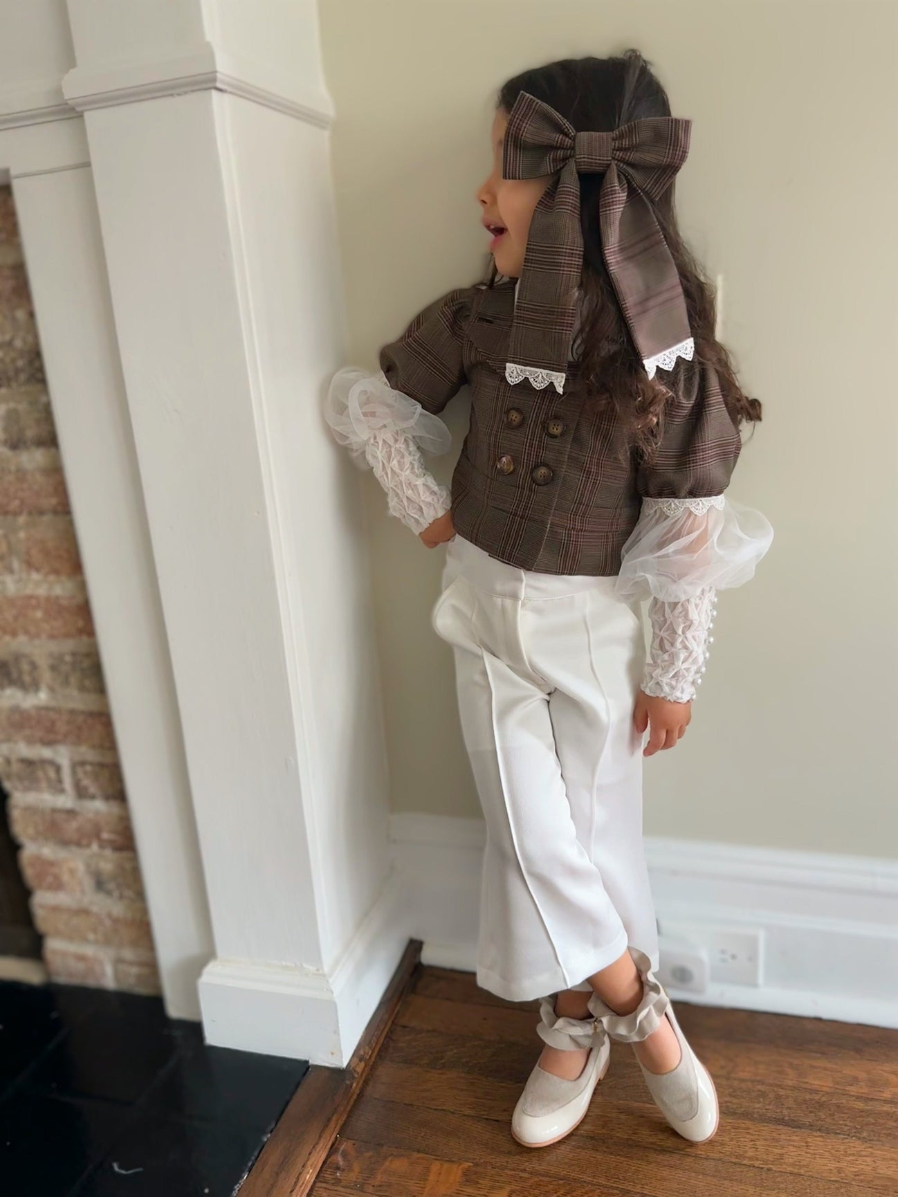 Girl | Gwen Wide Leg Pants | White