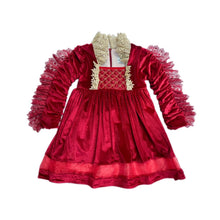 Girl | Victoria Velvet Dress | Red