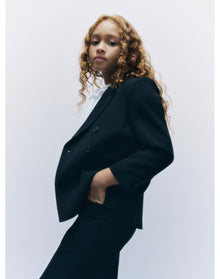 Girls | Bonpoint X Khaite Tammie Blazer | 10Y | Ocean Black