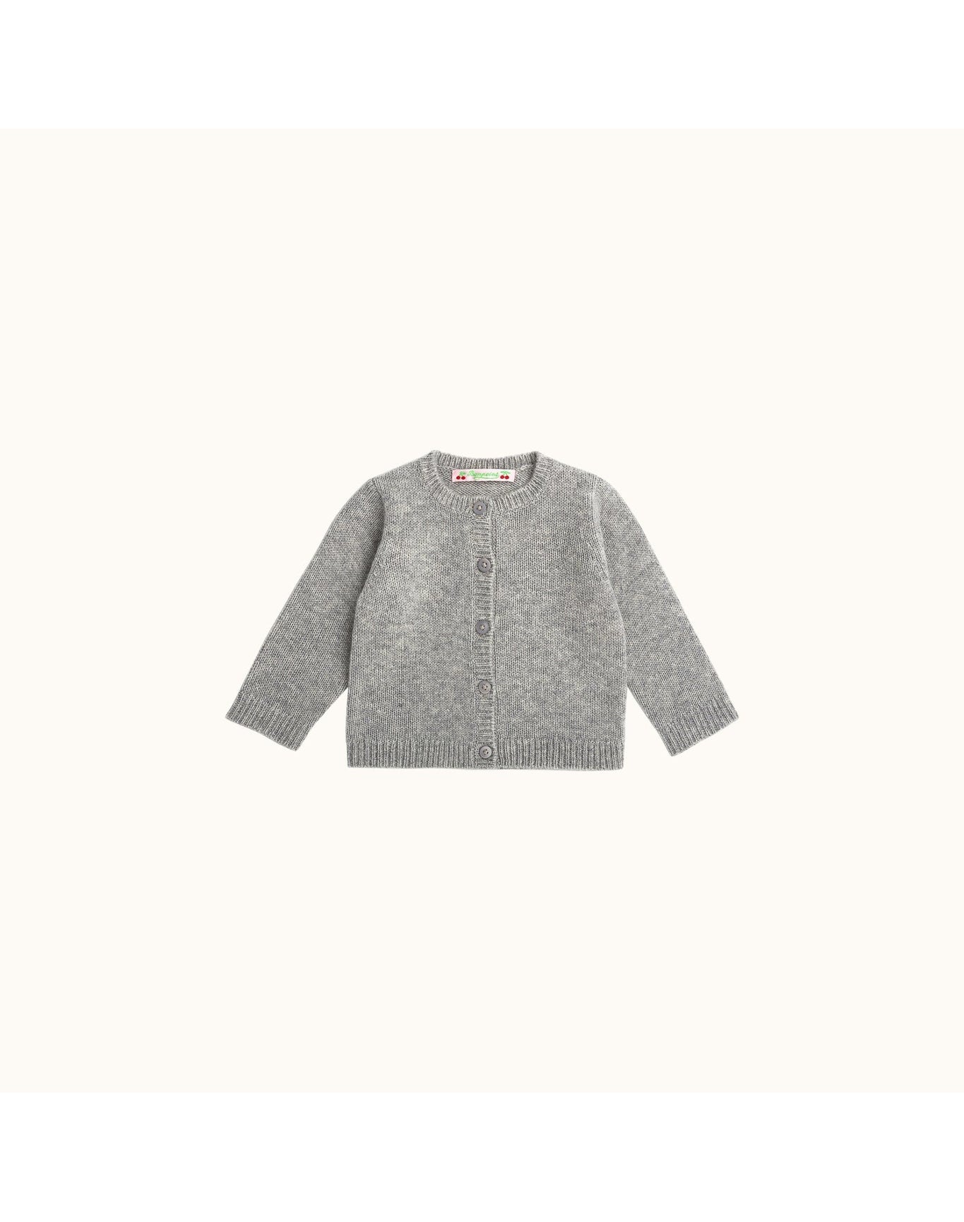 Girls | Cashmere Cardigan | Heathered Gray