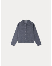 Girls | Diana Cardigan | Medium Heathered Gray