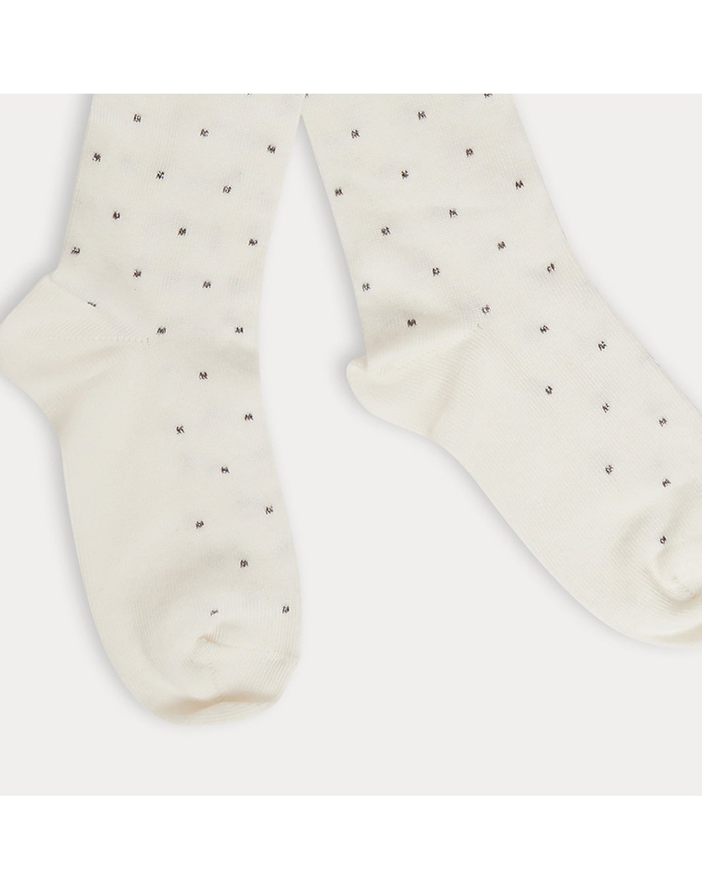 Girls | Dotty Tights | 34-36 | Milk White