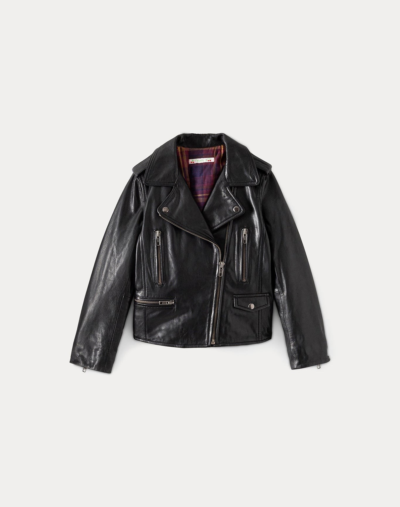 Girls | Leather Biker Jacket | Black