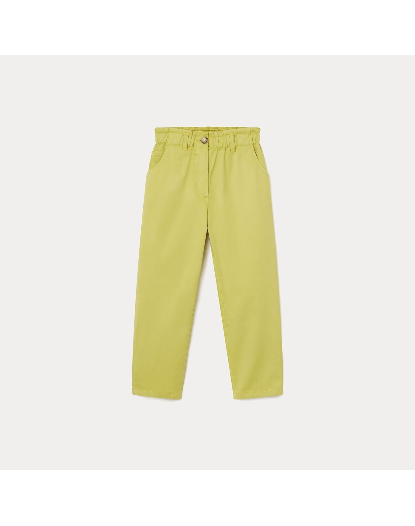 Girls | Mom-Style Pants | 8Y | Acid Yellow