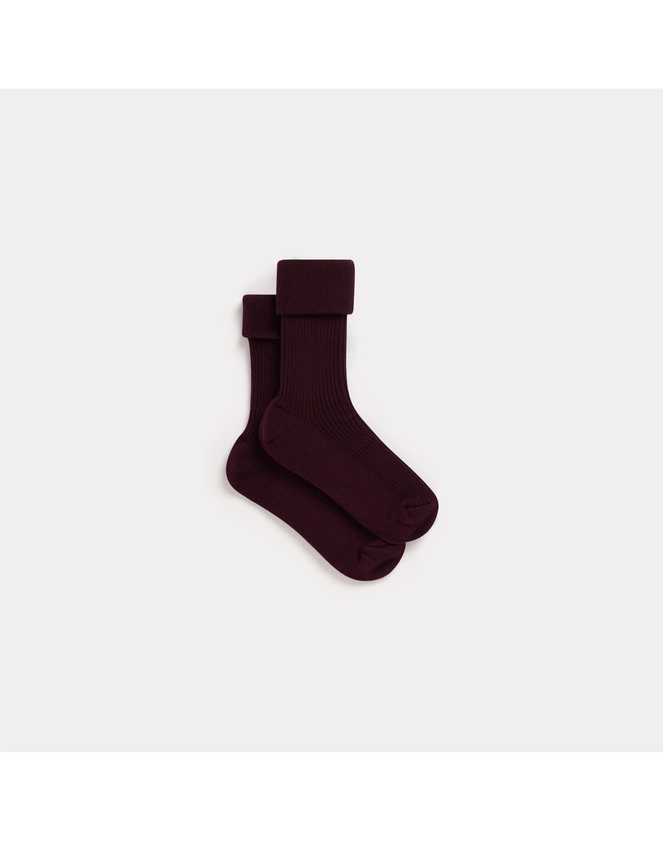 Girls | Thorild Ribbed Socks | Eggplant