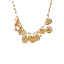 Gold Gold Medallion Charm Necklace - Adina's Jewels